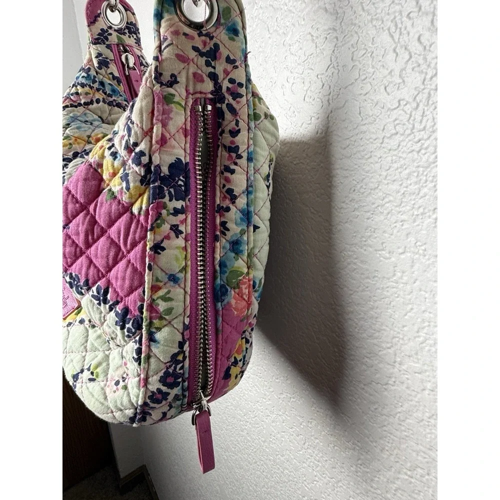 Vera Bradley Wildflower Paisley hobo Bag Pink Floral Hobo Purse Small